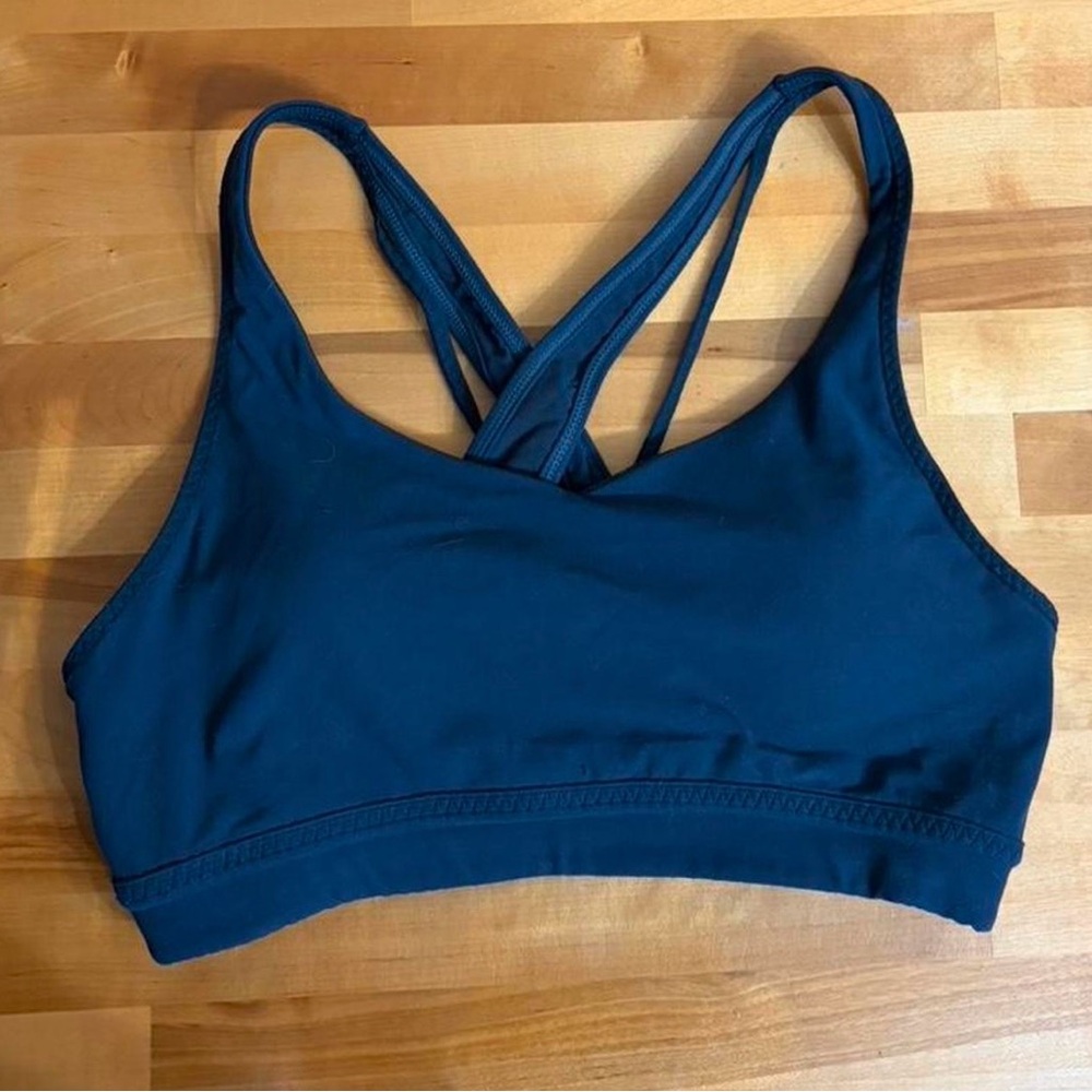Athleta Cross-Back Sports Bra - Deep Blue